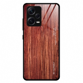 Capa Para Xiaomi Redmi Note 12 Pro Plus Vidro Temperado Com Design De Madeira