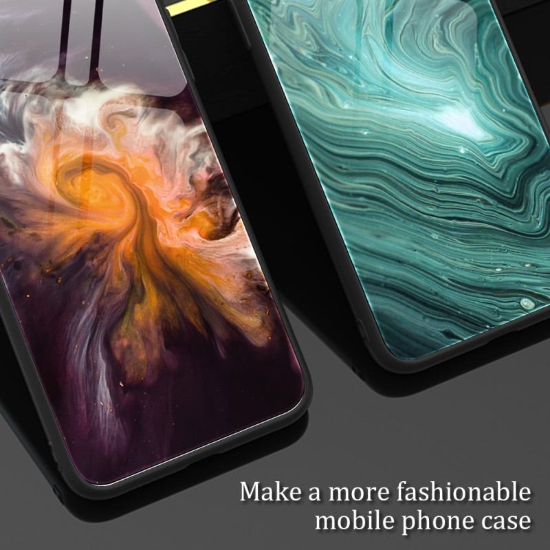 Capa Para Xiaomi Redmi Note 12 Pro Plus Vidro Temperado De Cores De Mármore