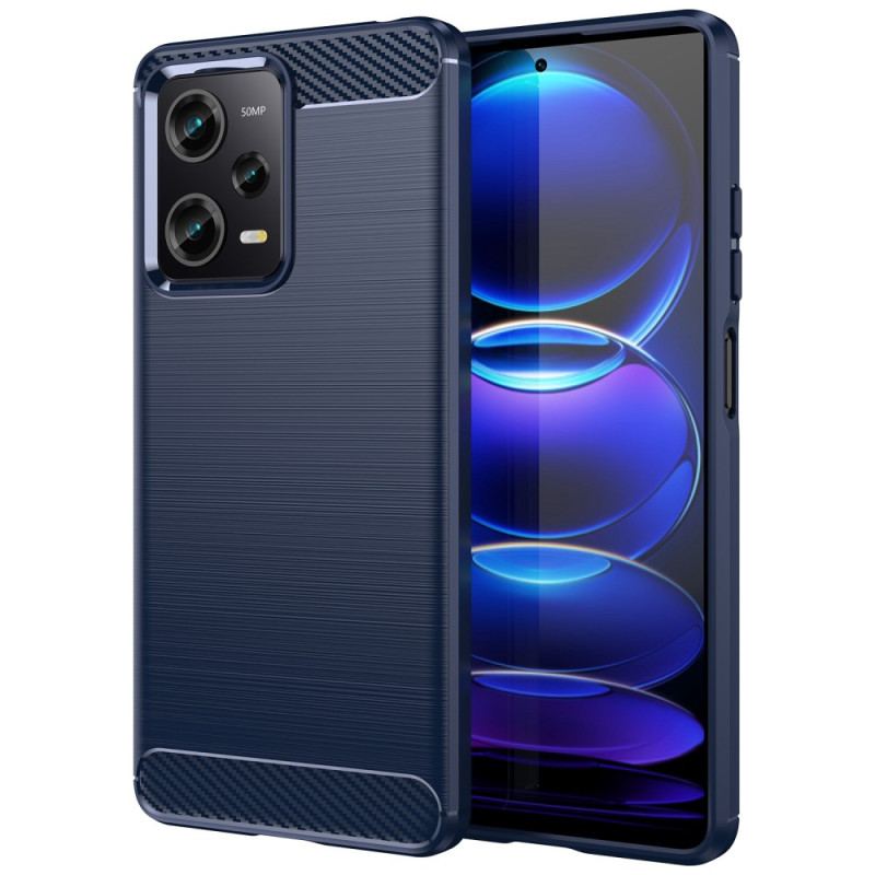 Capa De Celular Para Poco X5 Pro 5G Fibra De Carbono Escovada