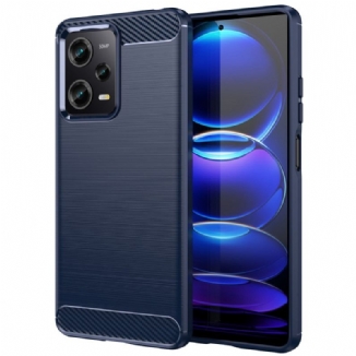 Capa De Celular Para Poco X5 Pro 5G Fibra De Carbono Escovada