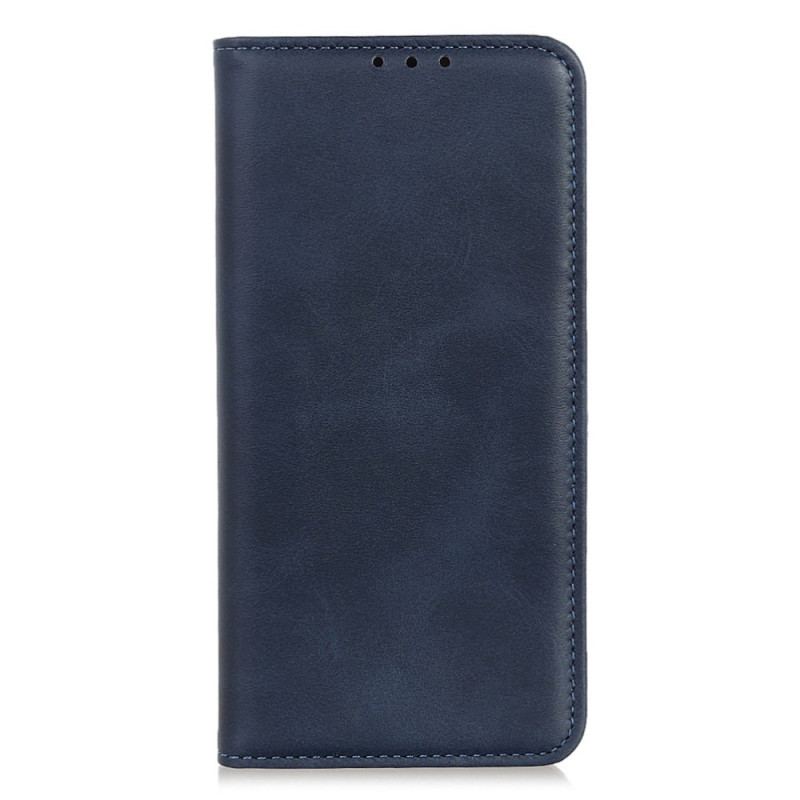 Capa De Celular Para Poco X5 Pro 5G Flip Clássico Couro Rachado