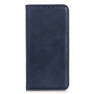 Capa De Celular Para Poco X5 Pro 5G Flip Clássico Couro Rachado