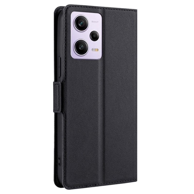 Capa De Couro Para Poco X5 Pro 5G Fecho Duplo