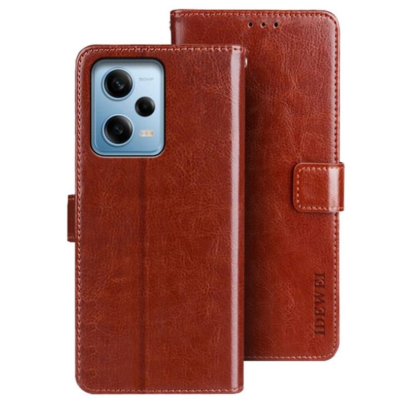 Capa Flip Para Poco X5 Pro 5G Imitação De Couro Idewei