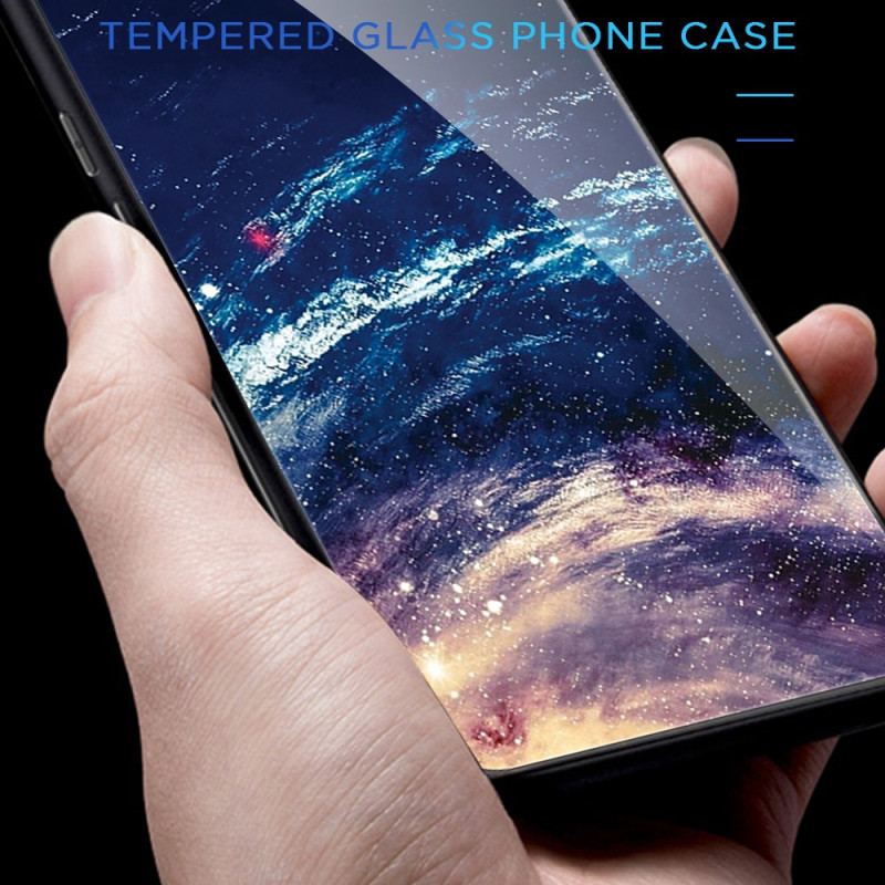 Capa Para Poco X5 Pro 5G Coração De Vidro Temperado