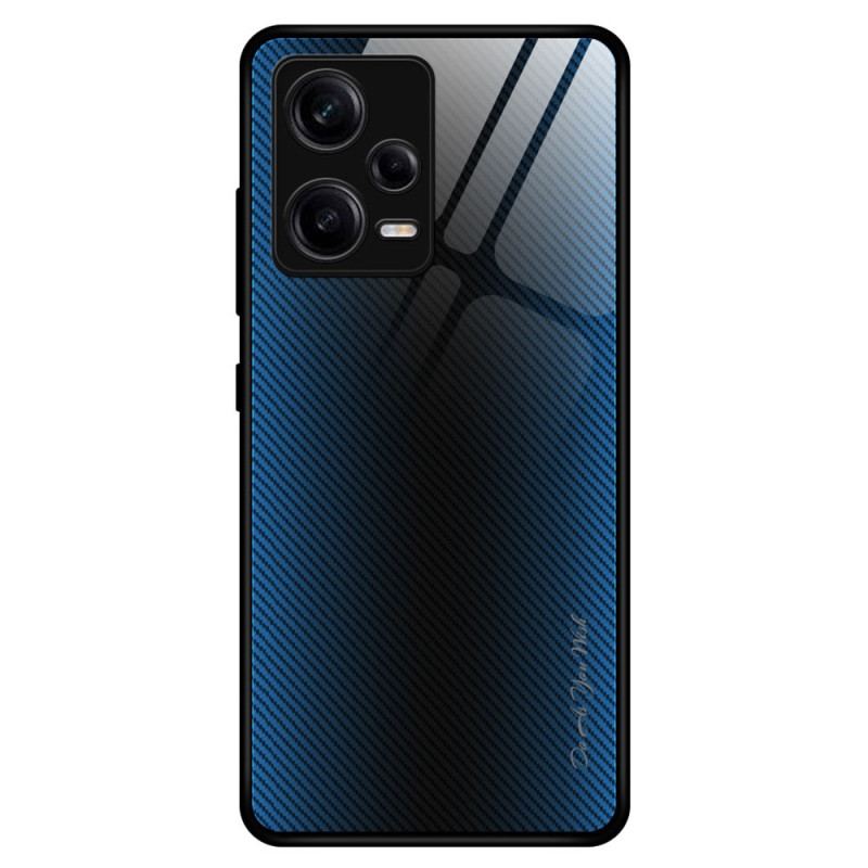 Capa Para Poco X5 Pro 5G Vidro Temperado De Fibra De Carbono