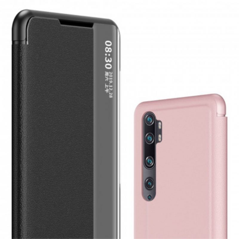 Capa De Celular Para Xiaomi Mi Note 10 Lite Couro Sintético Texturizado