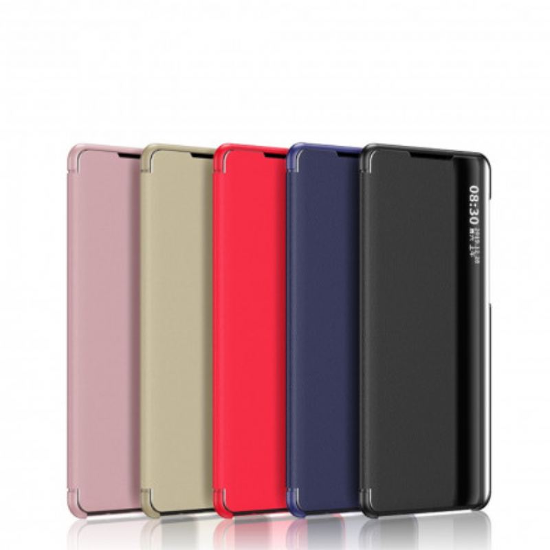 Capa De Celular Para Xiaomi Mi Note 10 Lite Couro Sintético Texturizado