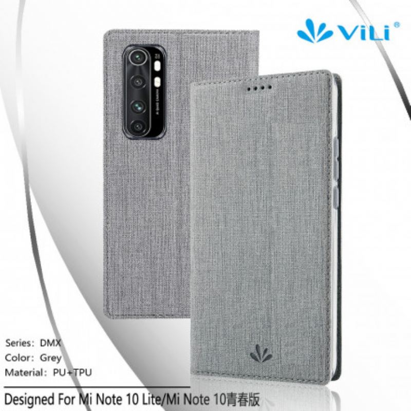 Capa De Celular Para Xiaomi Mi Note 10 Lite Flip Vili Dmx Texturizado