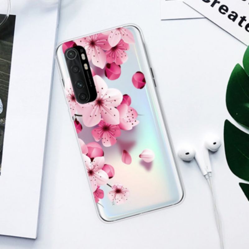 Capa De Celular Para Xiaomi Mi Note 10 Lite Flor Rosa Pura