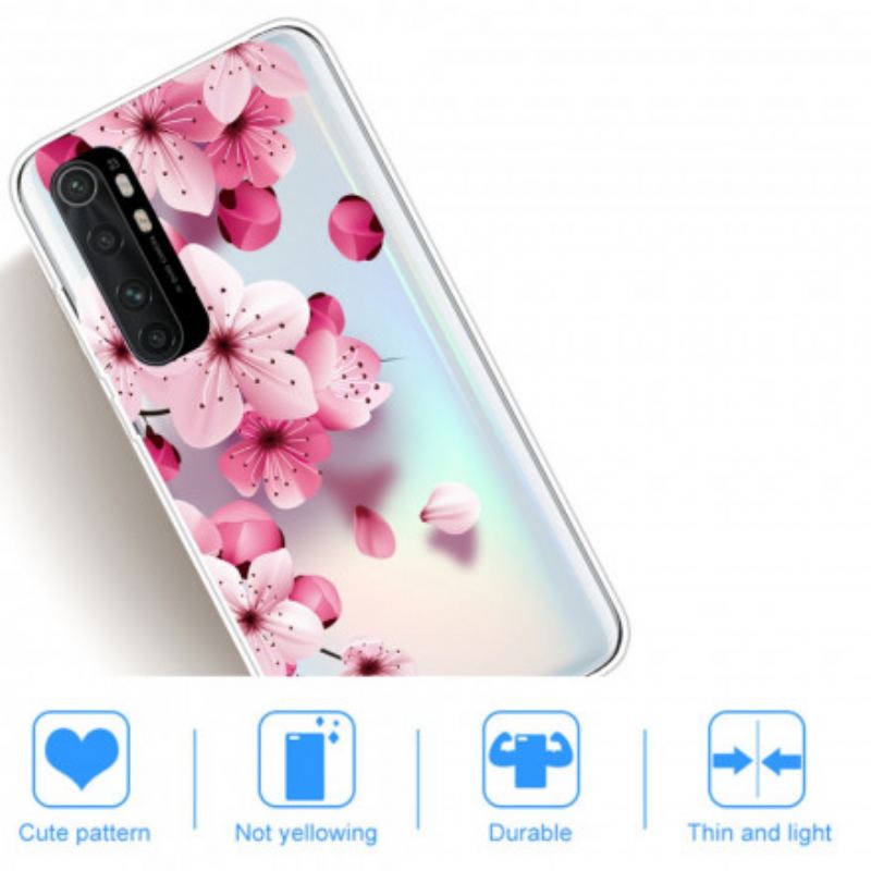 Capa De Celular Para Xiaomi Mi Note 10 Lite Flor Rosa Pura