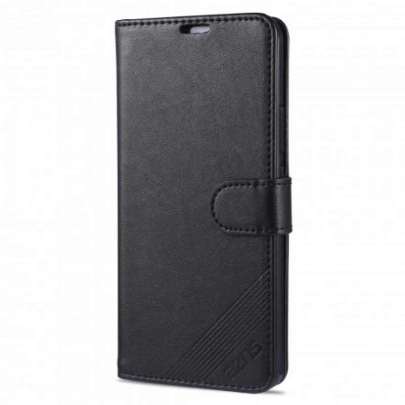 Capa De Couro Para Xiaomi Mi Note 10 Lite Couro Sintético Azns