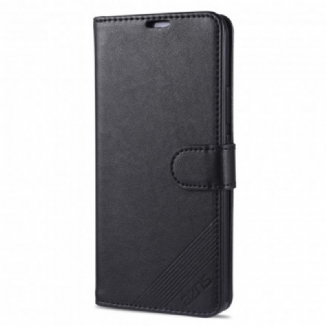 Capa De Couro Para Xiaomi Mi Note 10 Lite Couro Sintético Azns