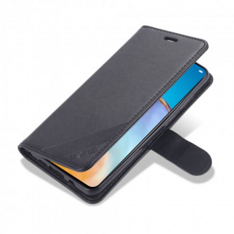 Capa De Couro Para Xiaomi Mi Note 10 Lite Couro Sintético Azns