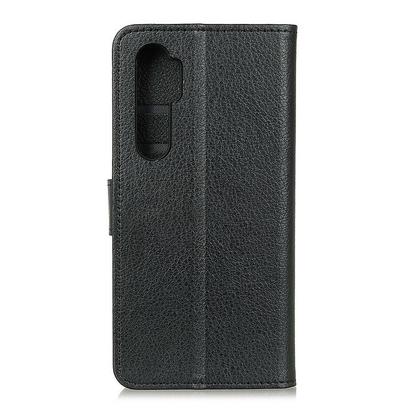 Capa Em Pele Para Xiaomi Mi Note 10 Lite Couro Falso Tradicional