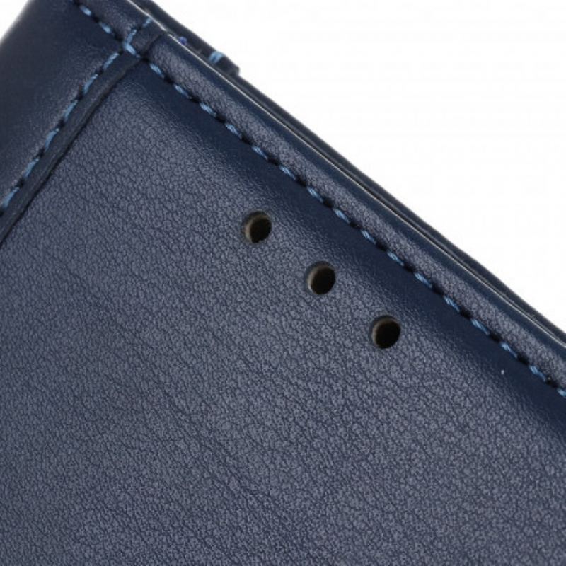 Capa Flip Para Xiaomi Mi Note 10 Lite Versão Couro Rachado