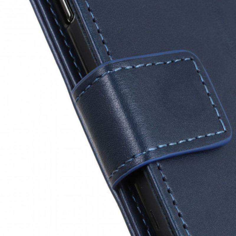 Capa Flip Para Xiaomi Mi Note 10 Lite Versão Couro Rachado