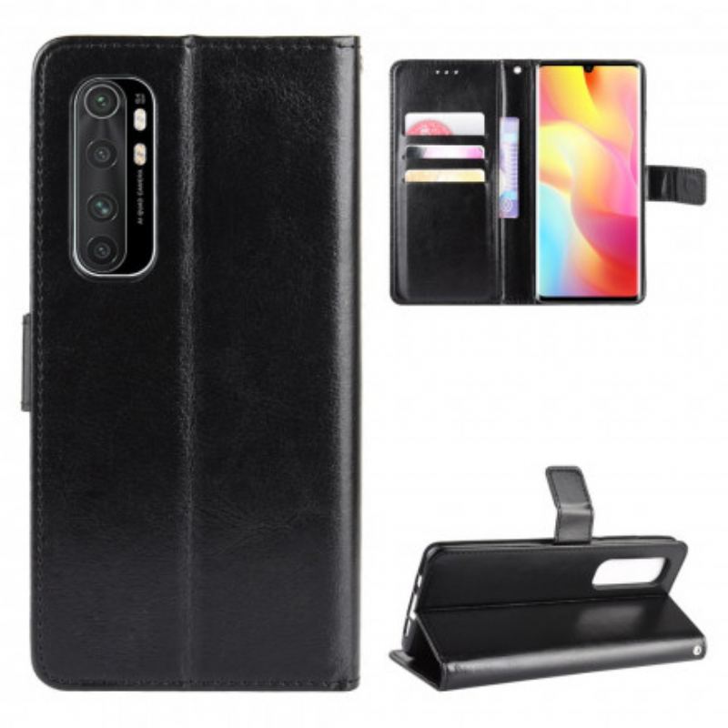 Capa Folio Para Xiaomi Mi Note 10 Lite Couro Falso Chamativo