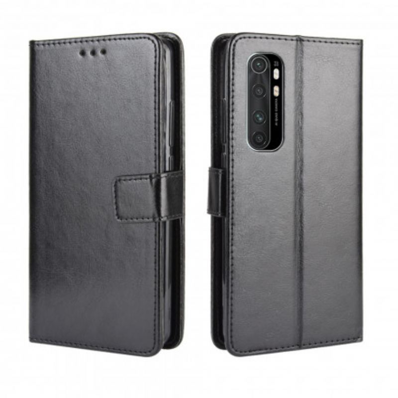 Capa Folio Para Xiaomi Mi Note 10 Lite Couro Falso Chamativo