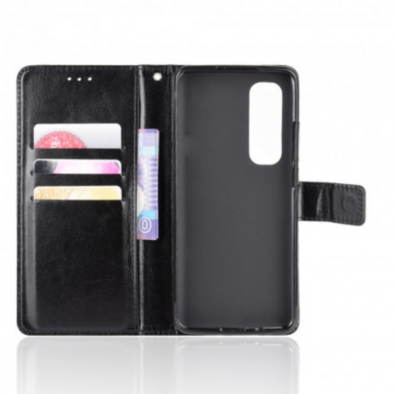 Capa Folio Para Xiaomi Mi Note 10 Lite Couro Falso Chamativo