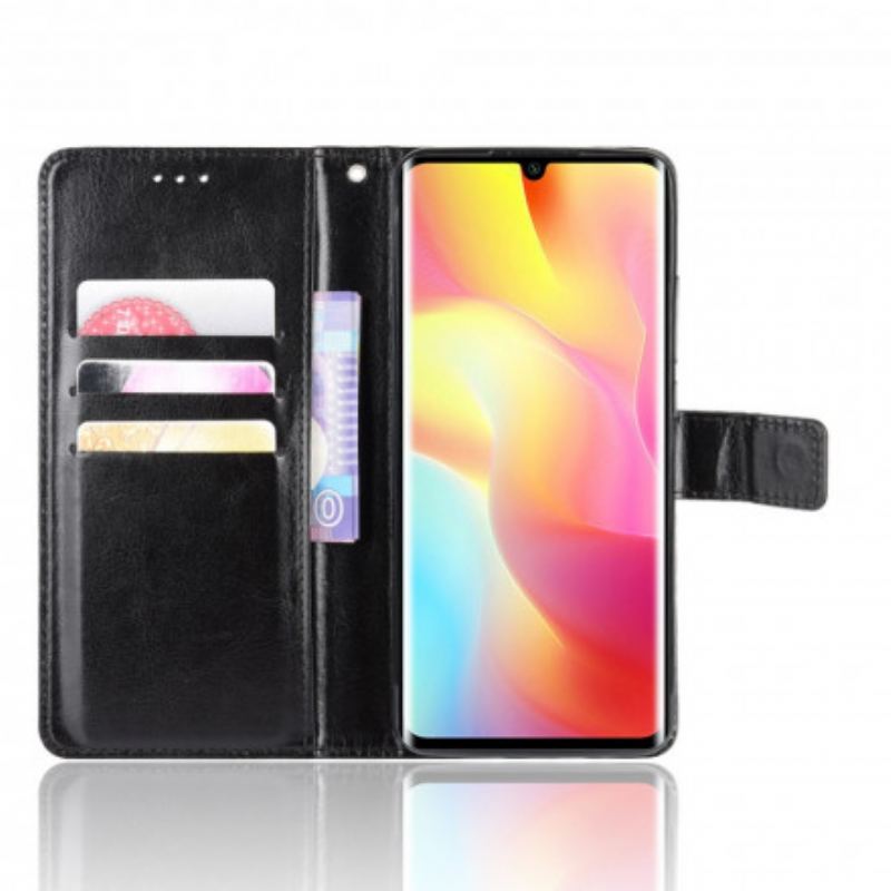 Capa Folio Para Xiaomi Mi Note 10 Lite Couro Falso Chamativo