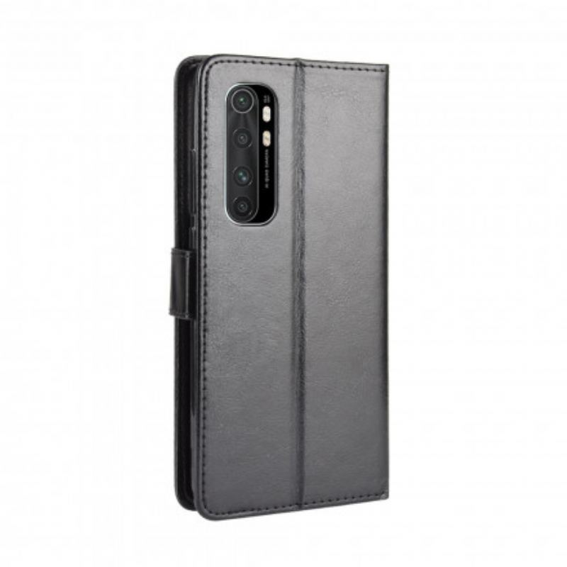 Capa Folio Para Xiaomi Mi Note 10 Lite Couro Falso Chamativo