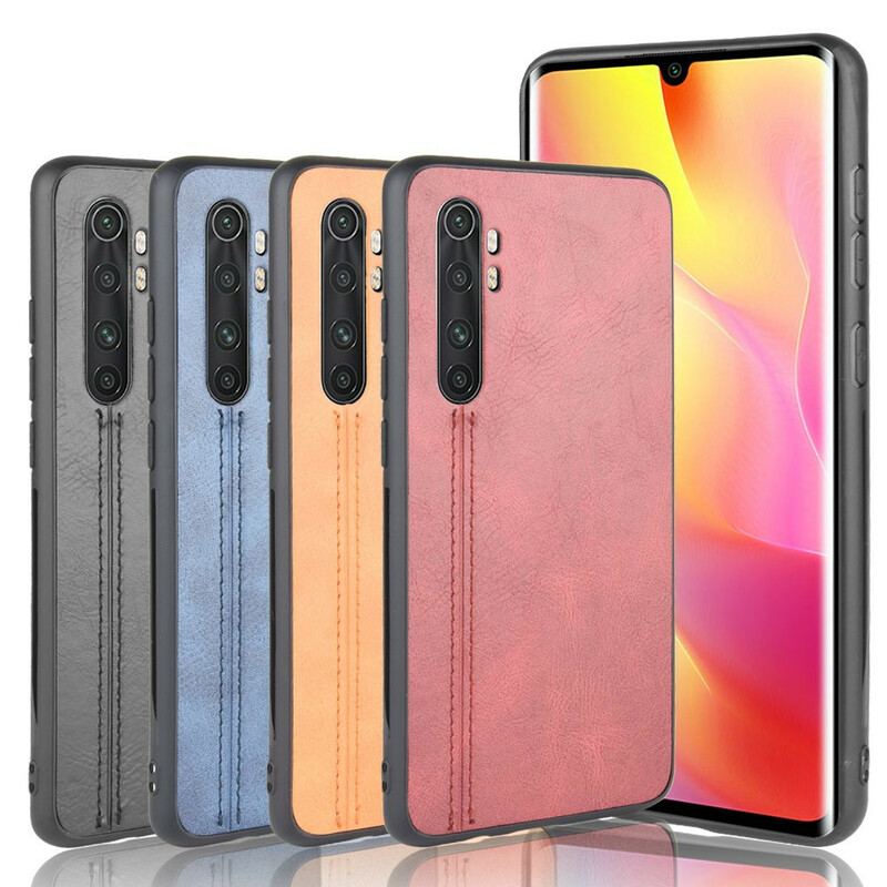 Capa Para Xiaomi Mi Note 10 Lite Efeito Couro Couture