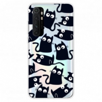 Capa Para Xiaomi Mi Note 10 Lite Gatos Pretos