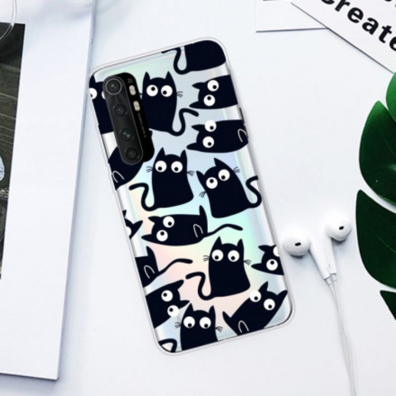 Capa Para Xiaomi Mi Note 10 Lite Gatos Pretos