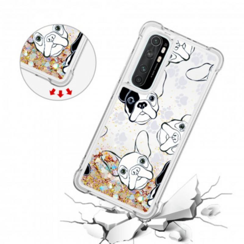 Capa Para Xiaomi Mi Note 10 Lite Mr Dog Lantejoulas