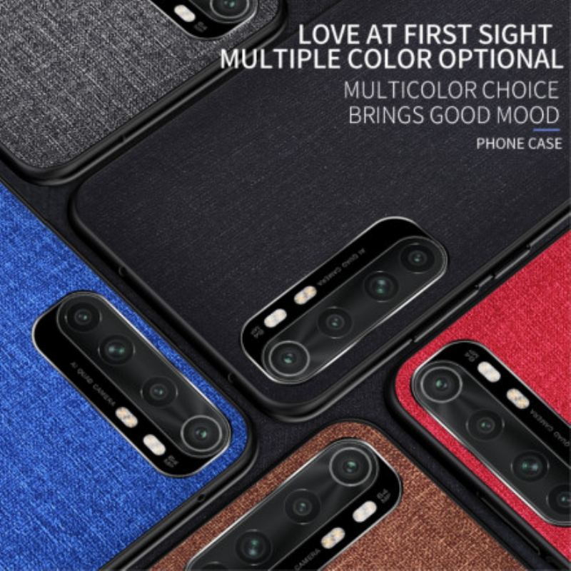 Capa Para Xiaomi Mi Note 10 Lite Textura De Tecido