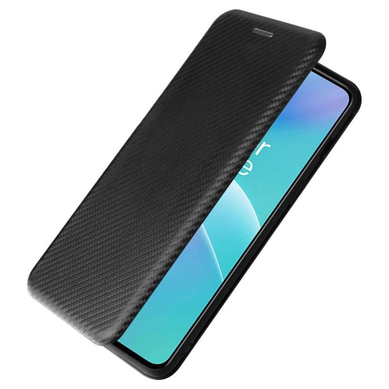 Capa De Celular Para OnePlus Nord 2T 5G Flip Anel Fibra De Carbono