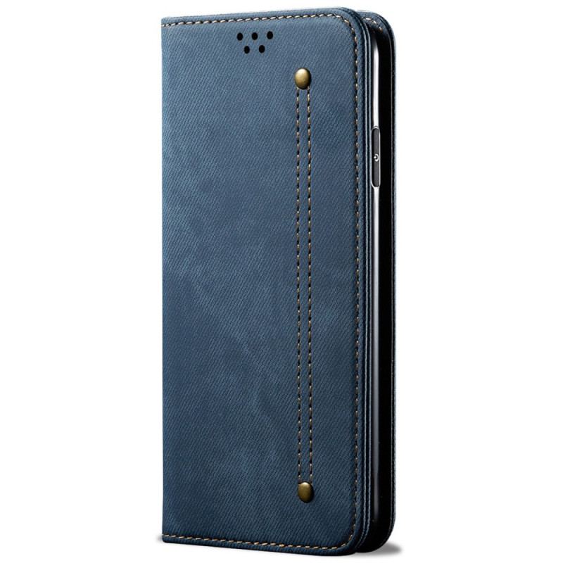 Capa De Celular Para OnePlus Nord 2T 5G Flip Tecido Jeans