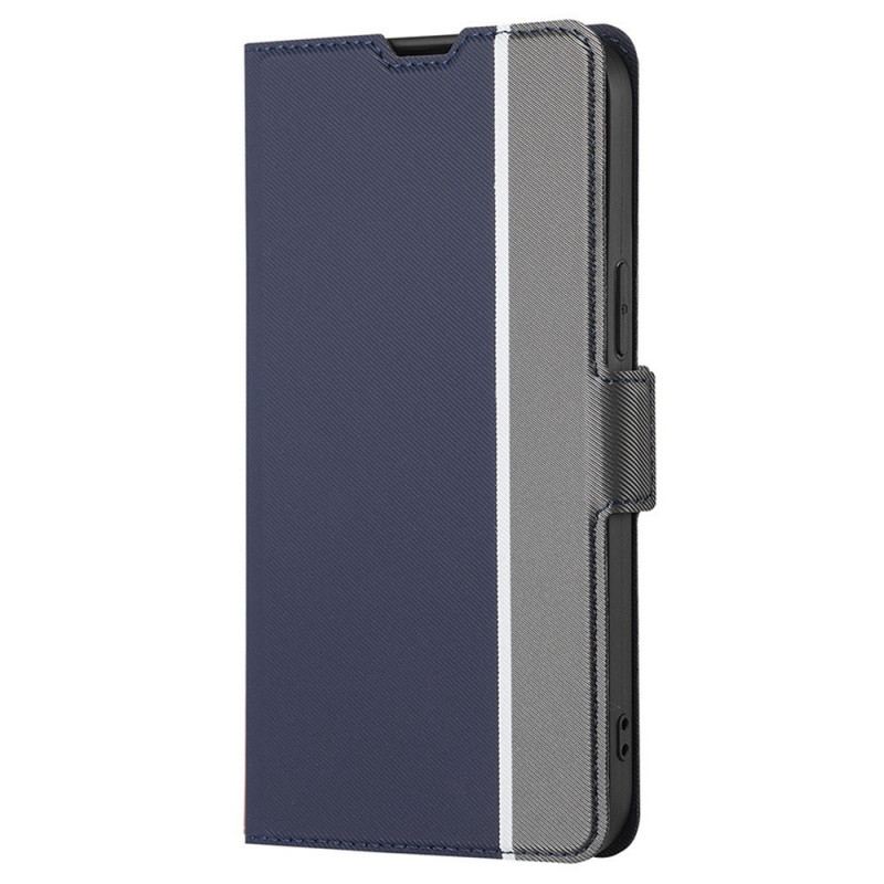 Capa De Couro Para OnePlus Nord 2T 5G Estilo De Couro De Dois Tons