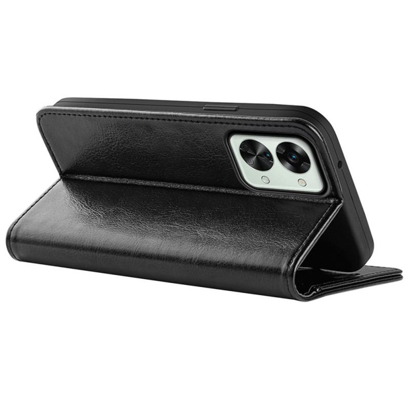 Capa De Couro Para OnePlus Nord 2T 5G Estilo Vintage De Couro