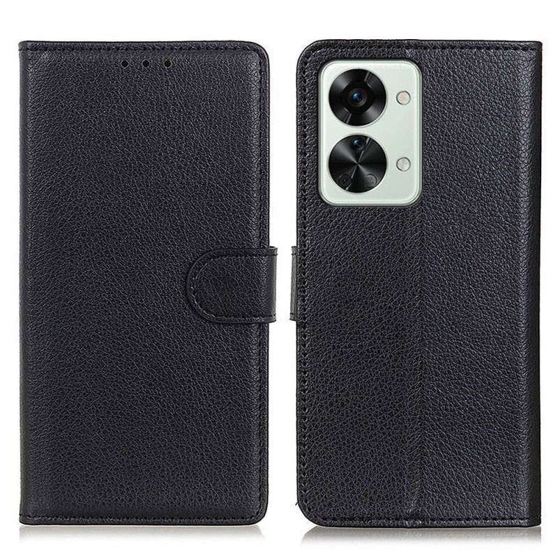 Capa De Couro Para OnePlus Nord 2T 5G Couro Falso Tradicional