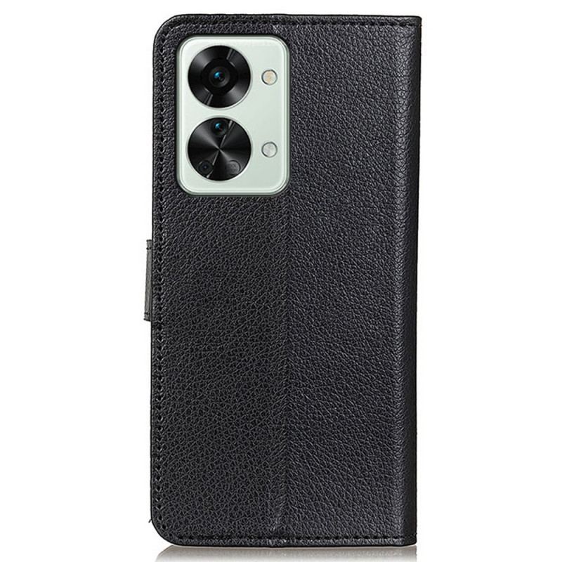 Capa De Couro Para OnePlus Nord 2T 5G Couro Falso Tradicional