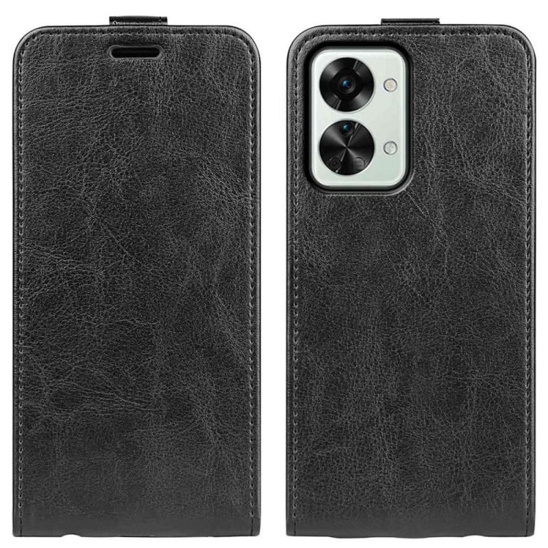 Capa De Couro Para OnePlus Nord 2T 5G Flip Aba Vertical