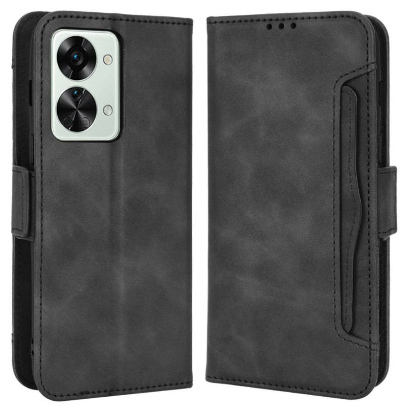 Capa De Couro Para OnePlus Nord 2T 5G Multi-card Premier Class