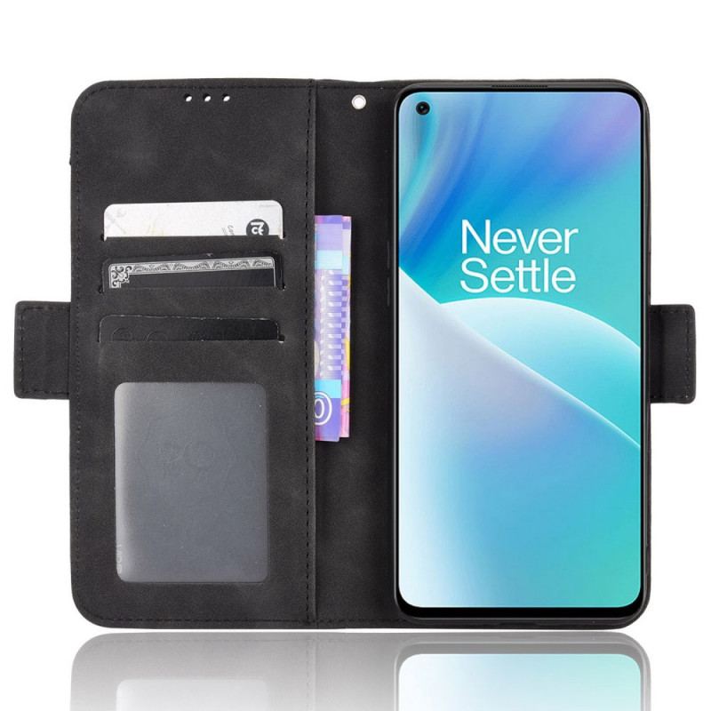 Capa De Couro Para OnePlus Nord 2T 5G Multi-card Premier Class