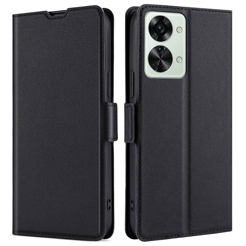 Capa De Couro Para OnePlus Nord 2T 5G Super Fino