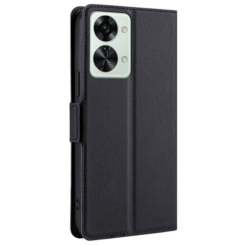 Capa De Couro Para OnePlus Nord 2T 5G Super Fino