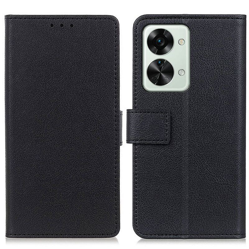 Capa Em Pele Para OnePlus Nord 2T 5G Clássico