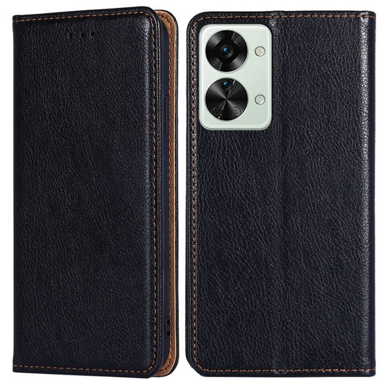 Capa Em Pele Para OnePlus Nord 2T 5G Design Vintage