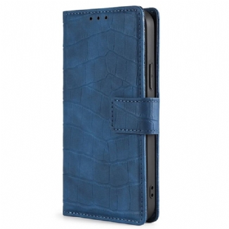 Capa Em Pele Para OnePlus Nord 2T 5G Estilo De Pele De Crocodilo