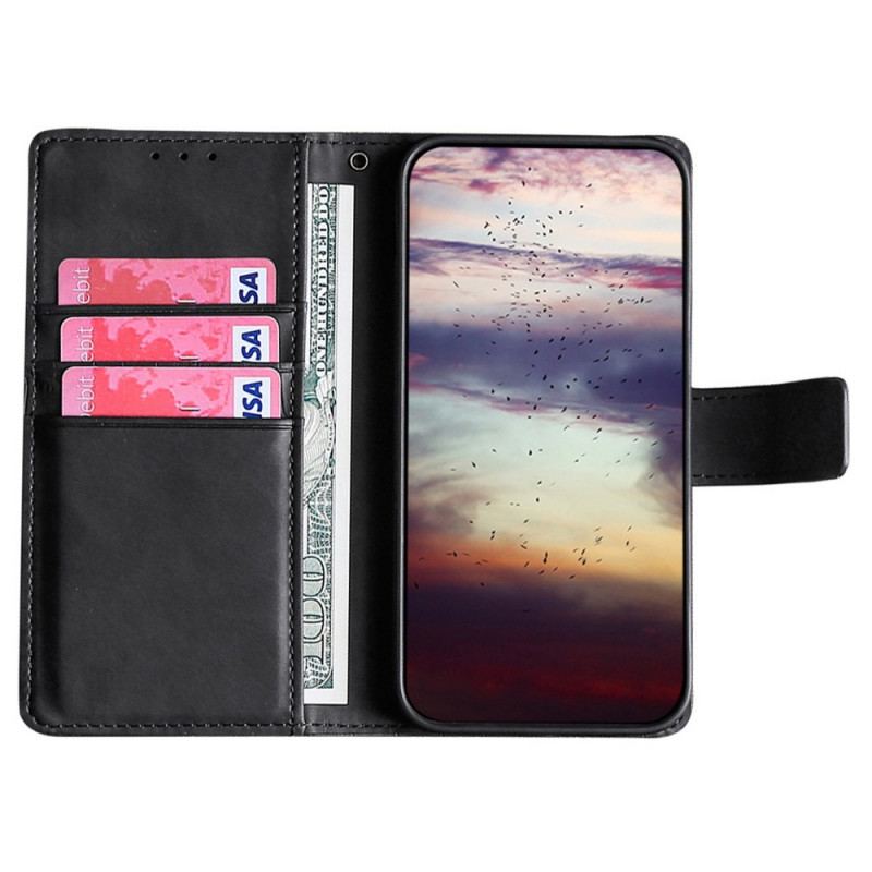 Capa Em Pele Para OnePlus Nord 2T 5G Estilo De Pele De Crocodilo