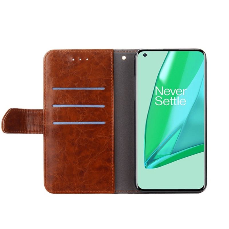 Capa Flip Para OnePlus Nord 2T 5G Costuras Expostas