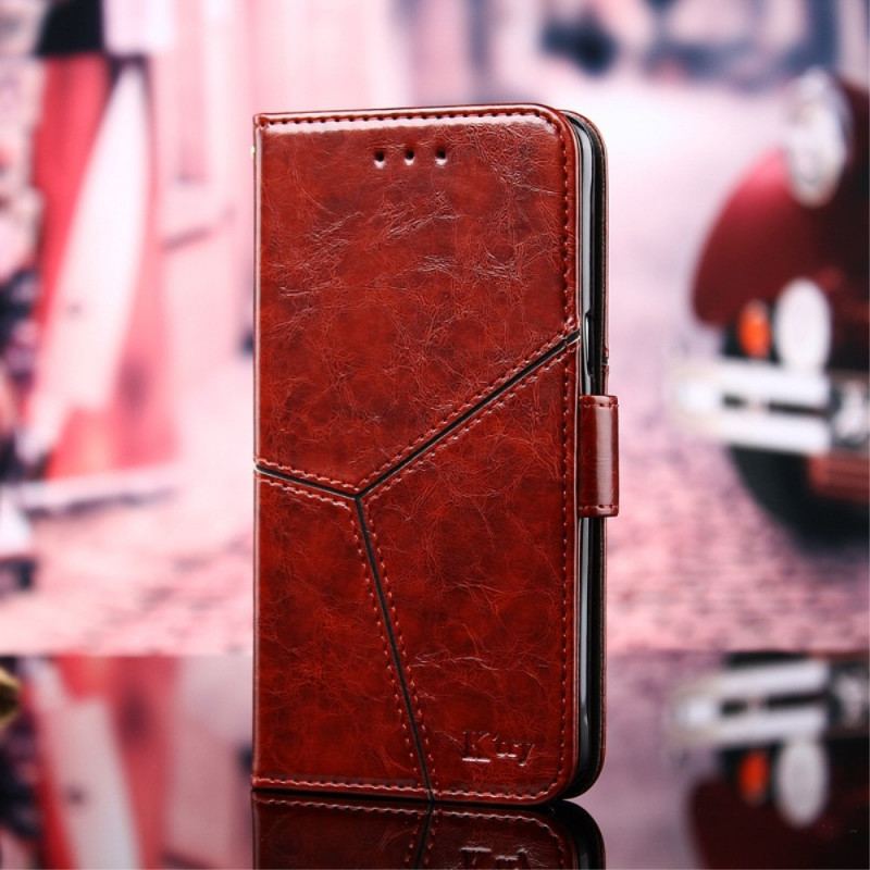 Capa Flip Para OnePlus Nord 2T 5G Costuras Expostas