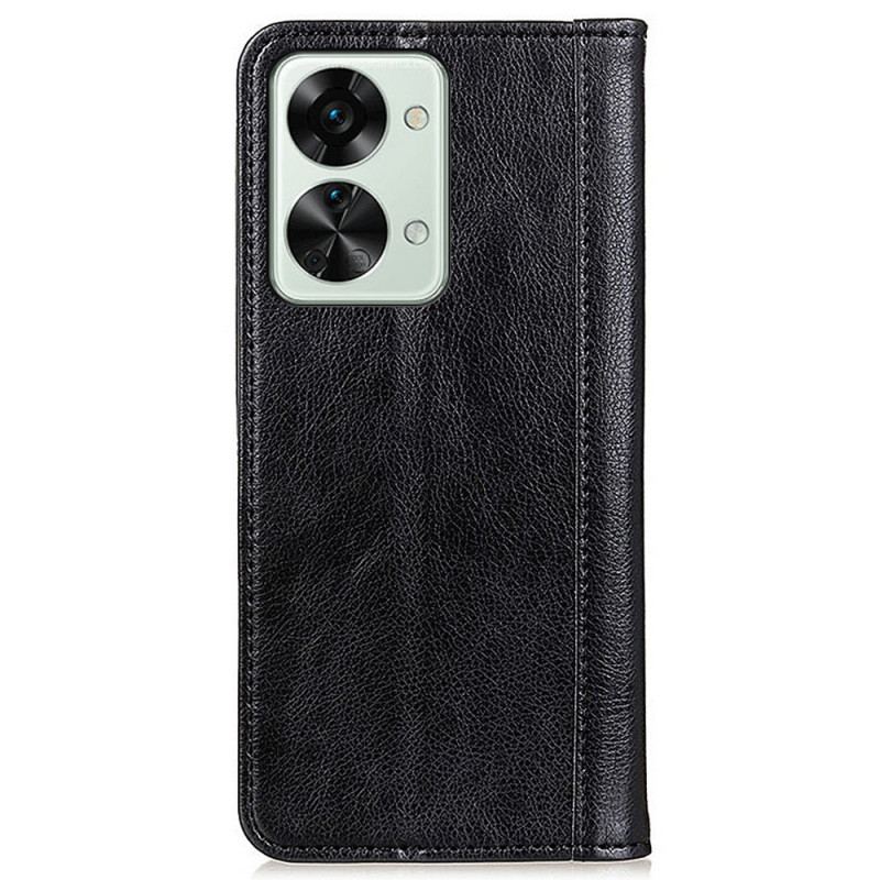 Capa Flip Para OnePlus Nord 2T 5G Couro Rachado