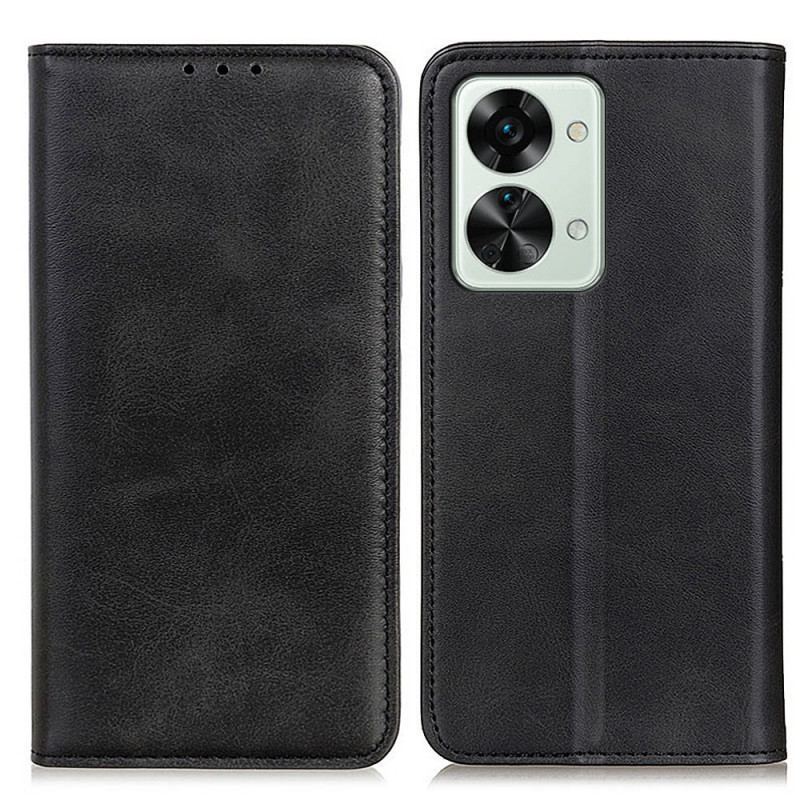 Capa Flip Para OnePlus Nord 2T 5G Couro Rachado